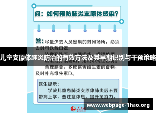 儿童支原体肺炎防治的有效方法及其早期识别与干预策略